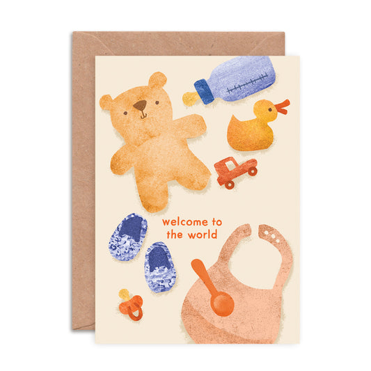 Welcome to the World Greeting Card image 0