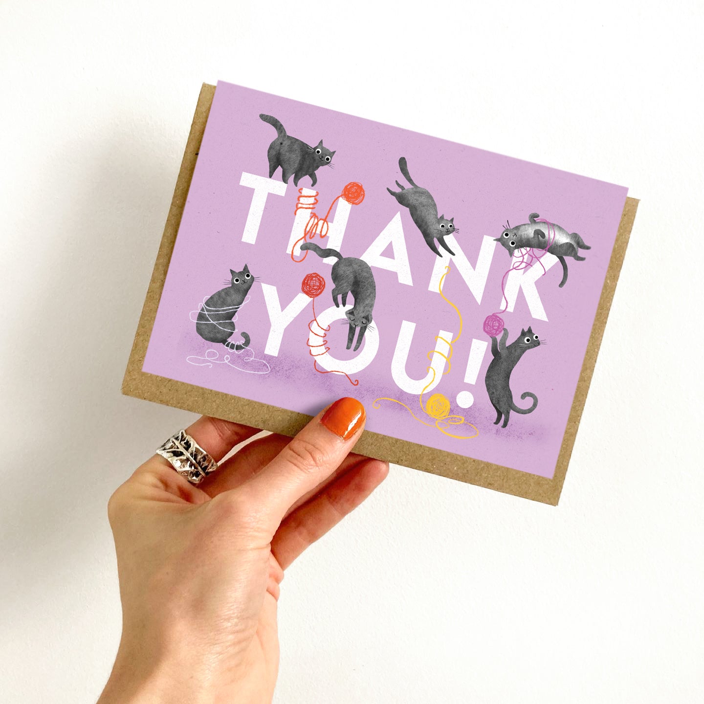 Thank You Cats Greeting Card image 2