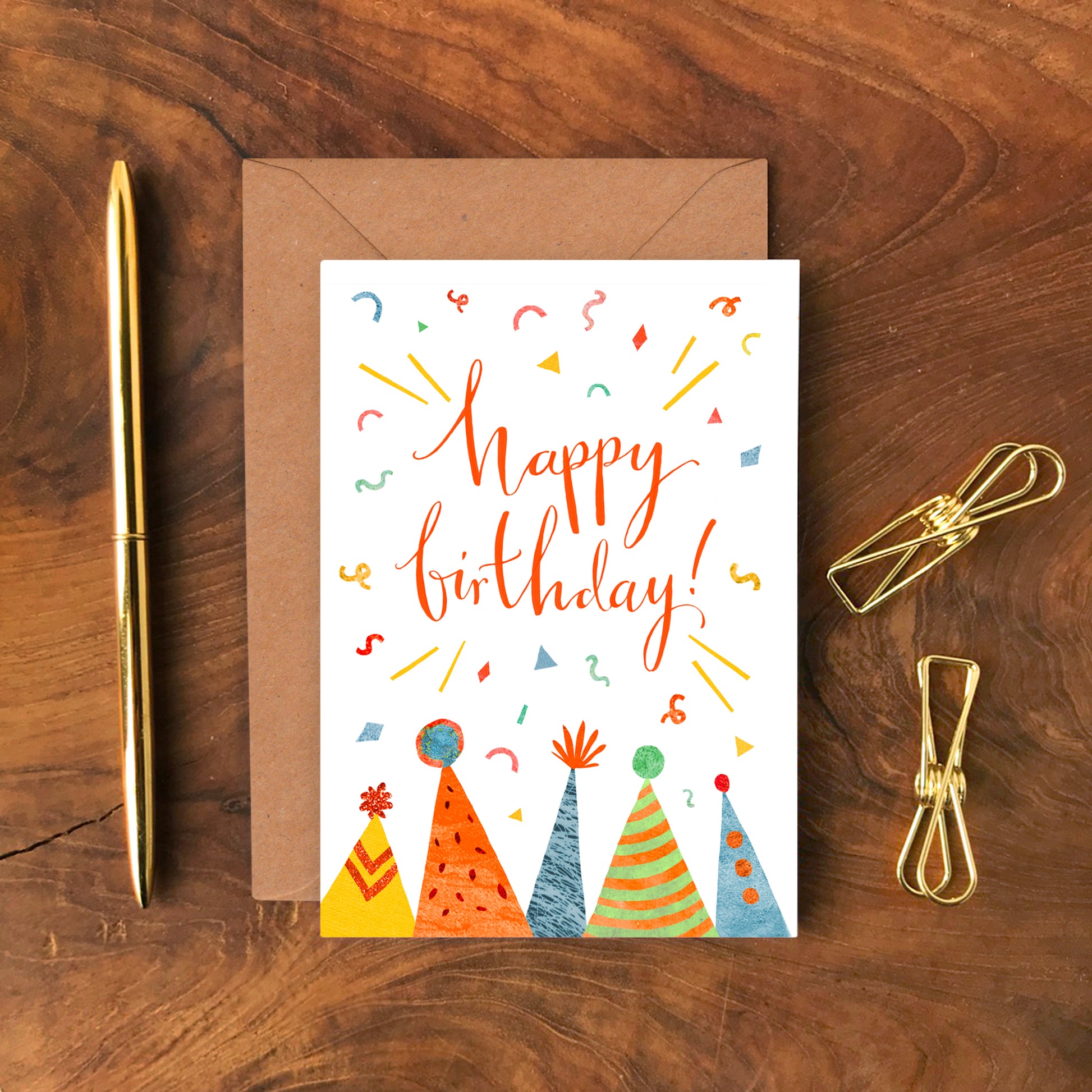 Happy Birthday Hats Greetings Card image 1