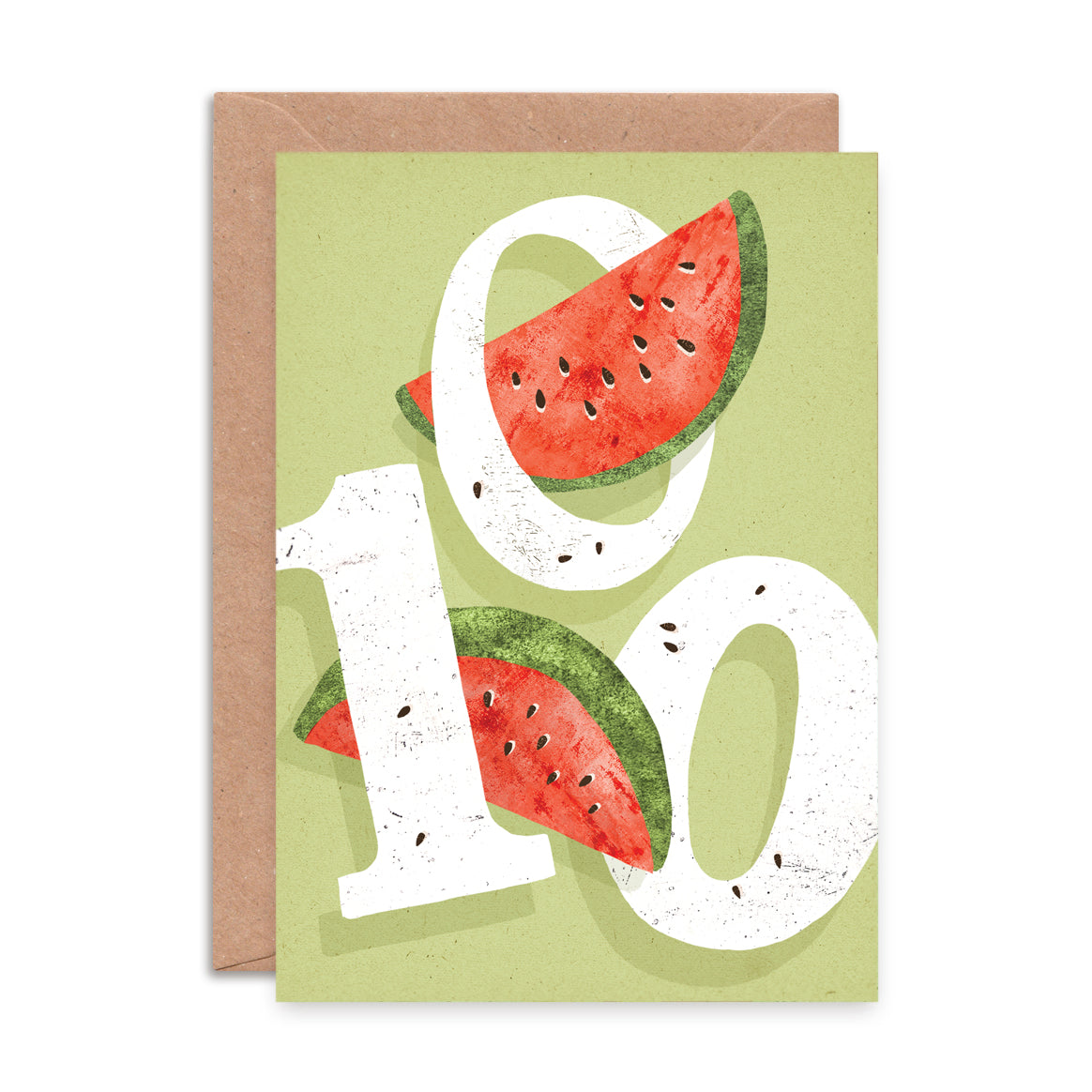 Watermelon One Hundred Birthday Card image 0