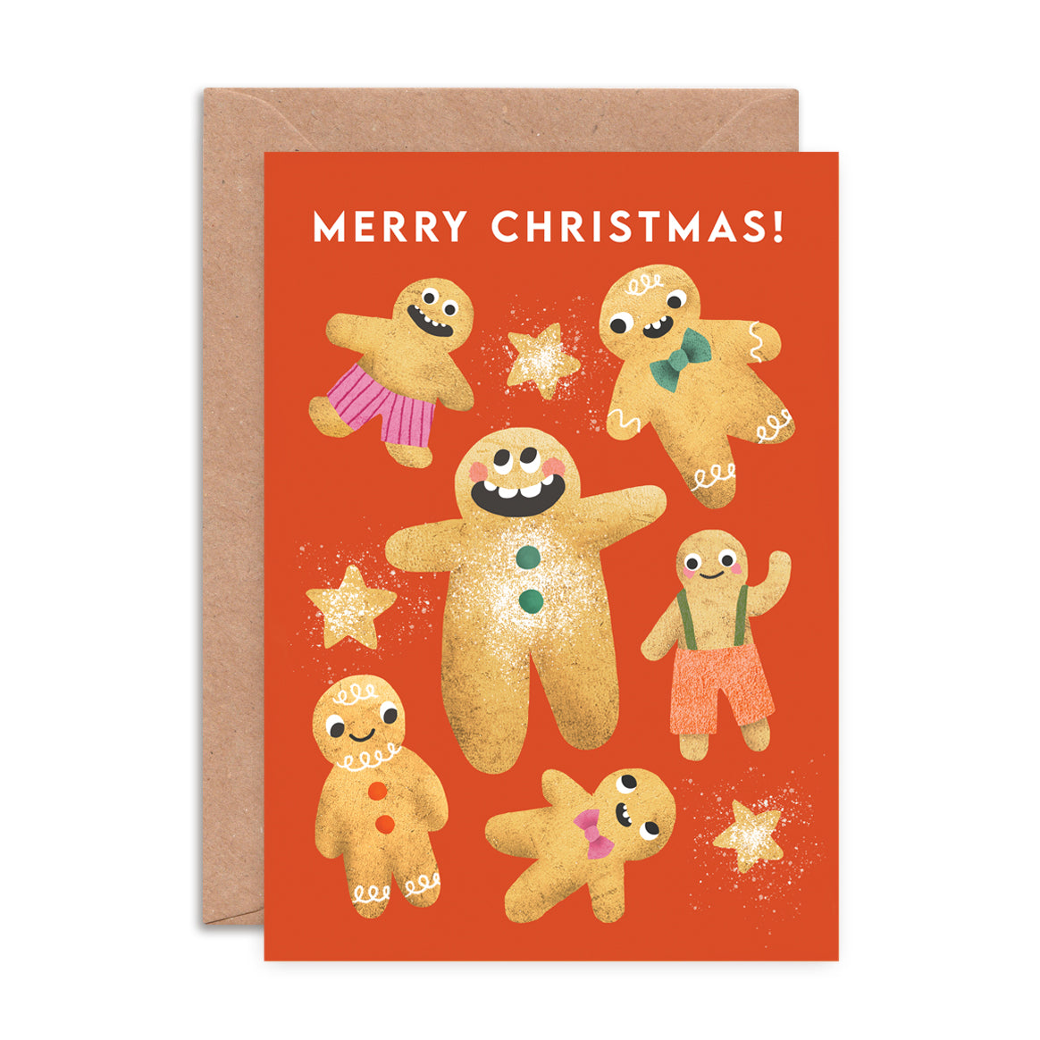 Gingerbread Faces Greeting Card image 0