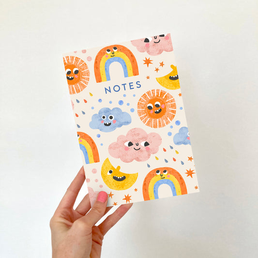 A5 Weather Faces Notebook image 0