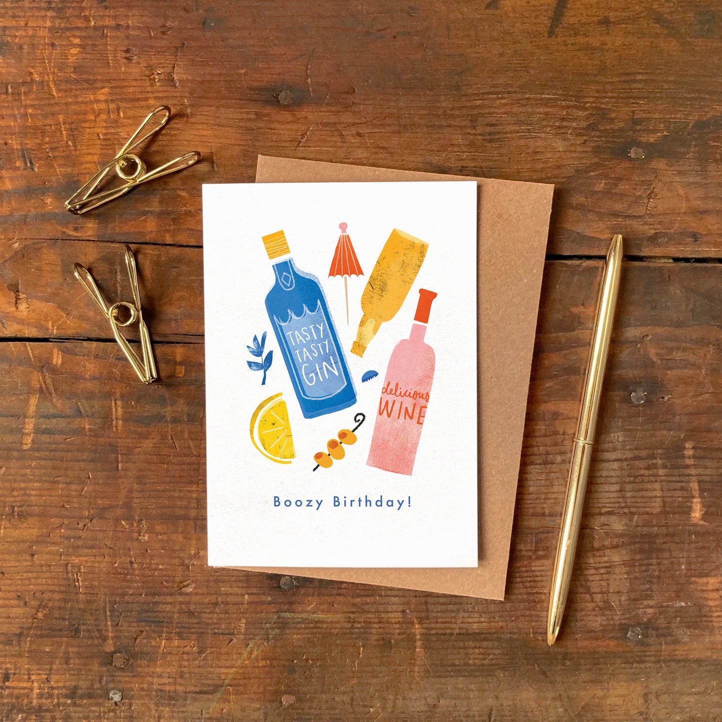 'Boozy Birthday' Greeting Card image 1