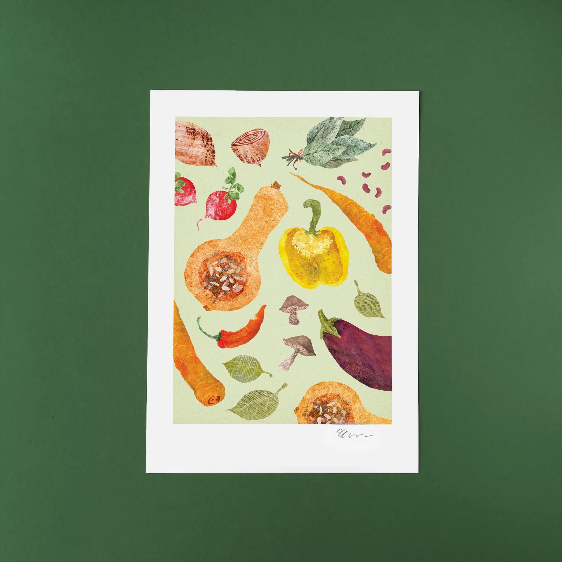 Vegetable Recycled A4 Art Print image 5