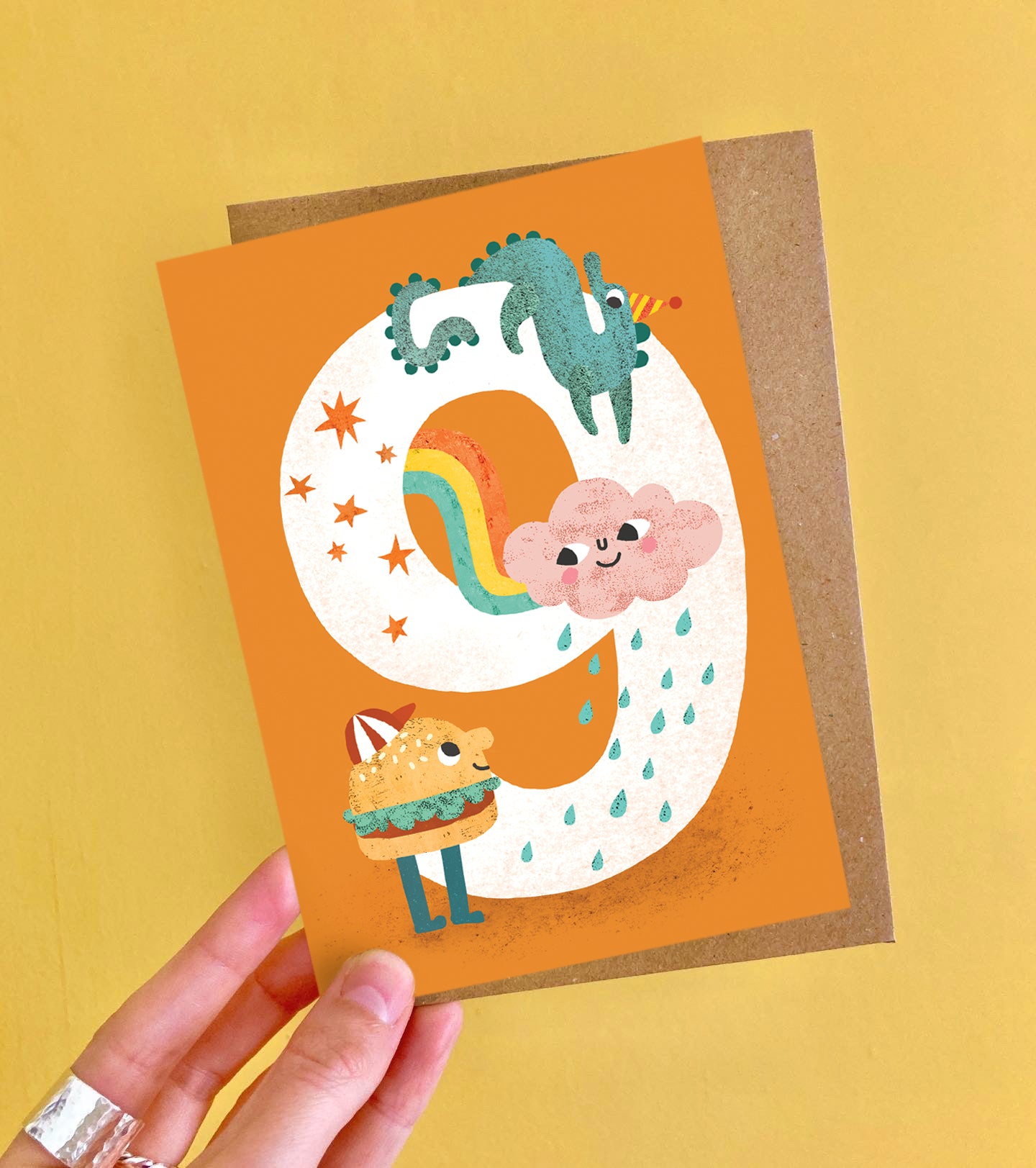 Crazy Critters Age Nine Greeting Card image 1
