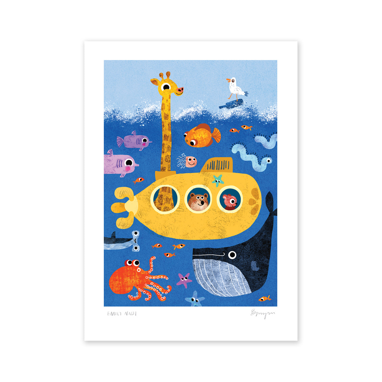 Submarine A4 Art Print image 2