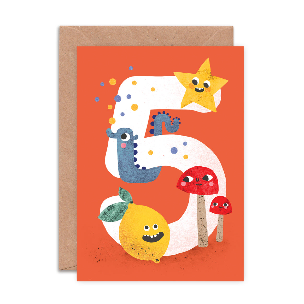 Crazy Critters Age Five Greeting Card image 0