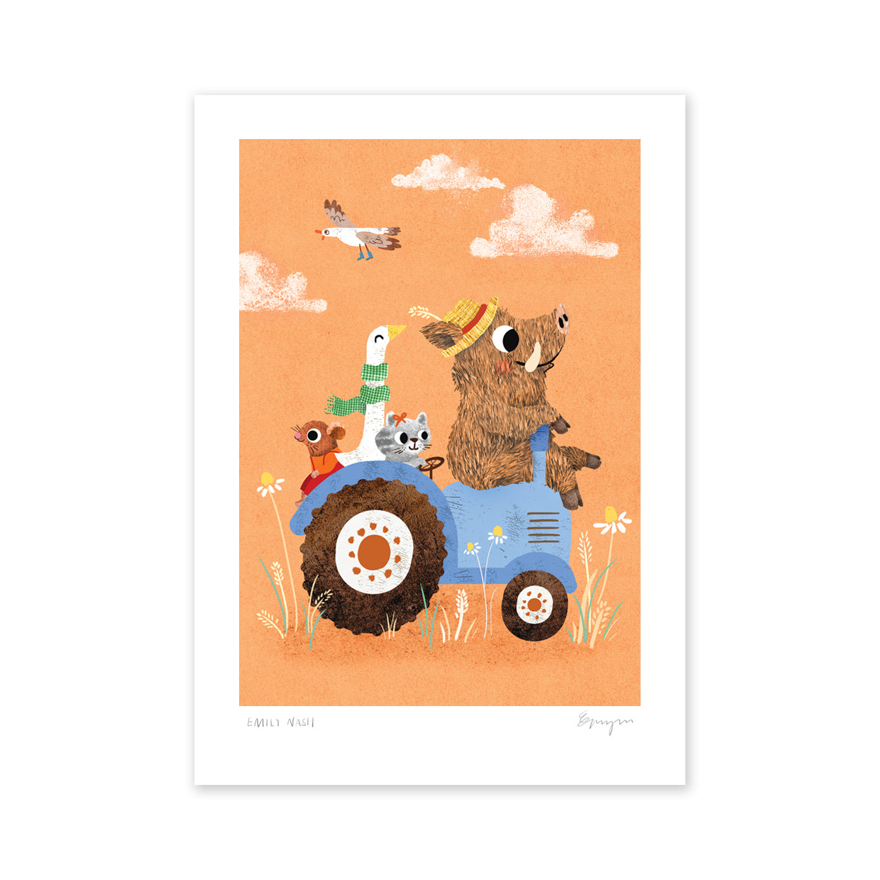 Tractor A4 Art Print image 2