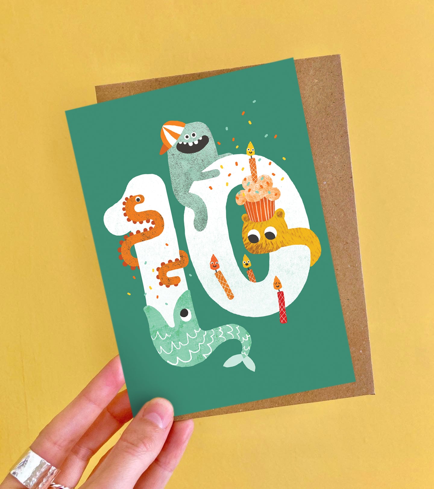 Crazy Critters Age Ten Greeting Card image 2