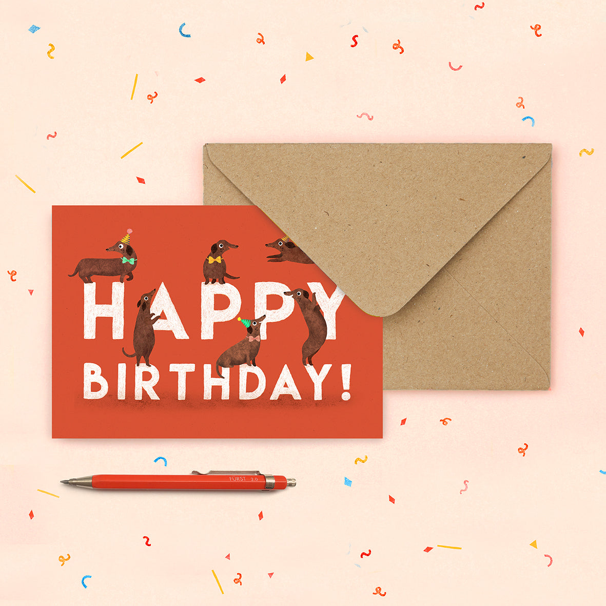 Birthday Sausage Dogs Greetings Card image 1