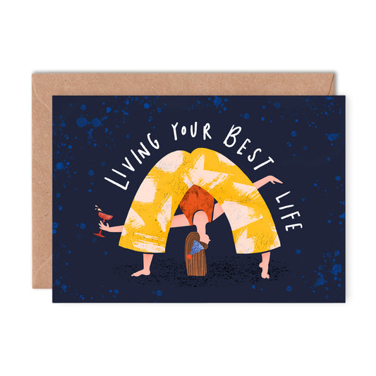 Living Your Best Life Greeting Card image 0