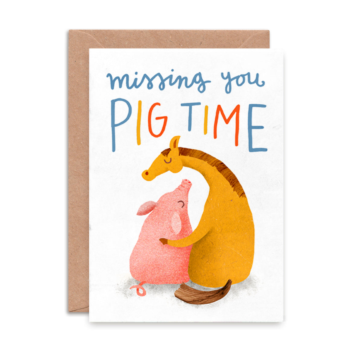 Missing You Pig Time Greeting Card image 0