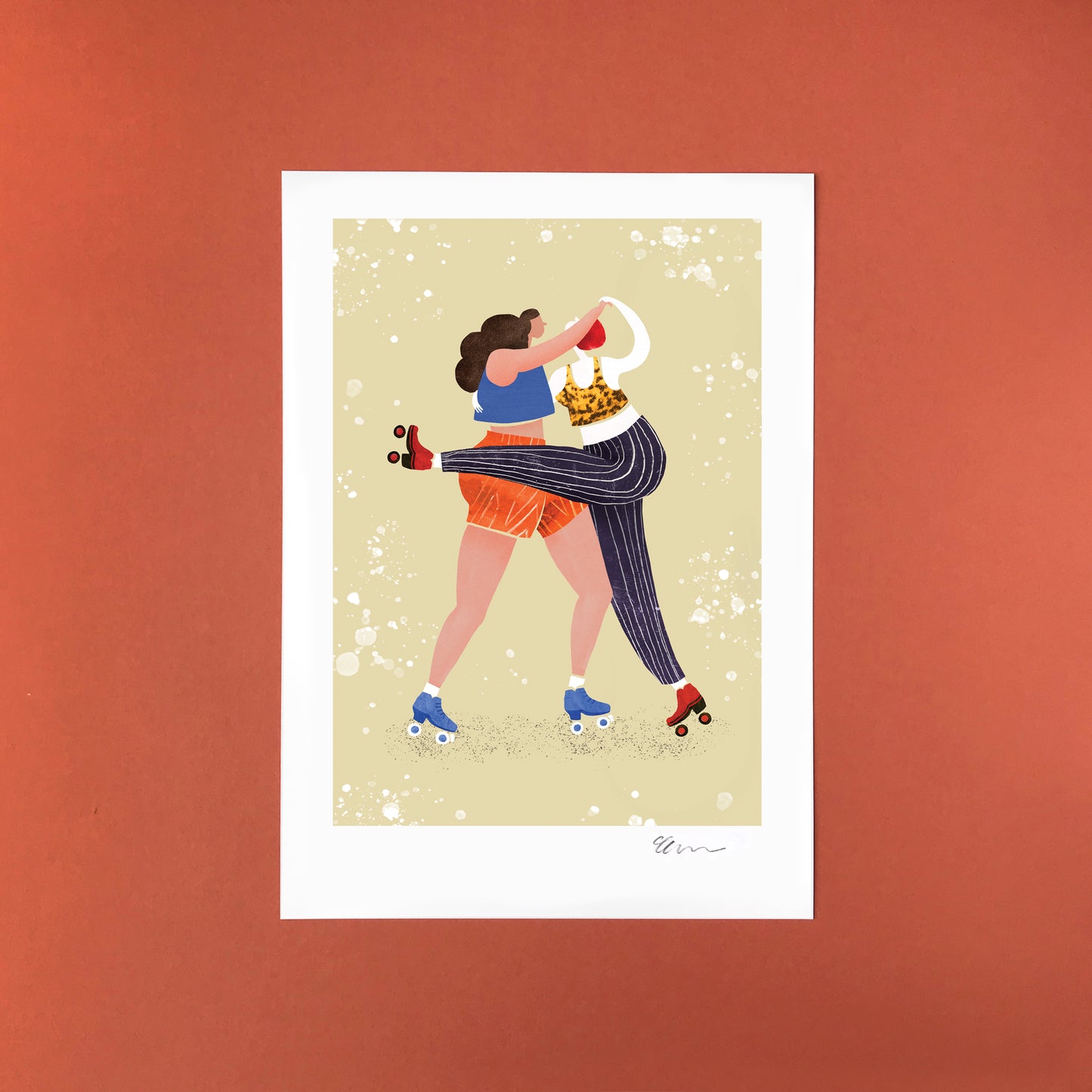 'Roller Shapes' A4 Art Print image 2