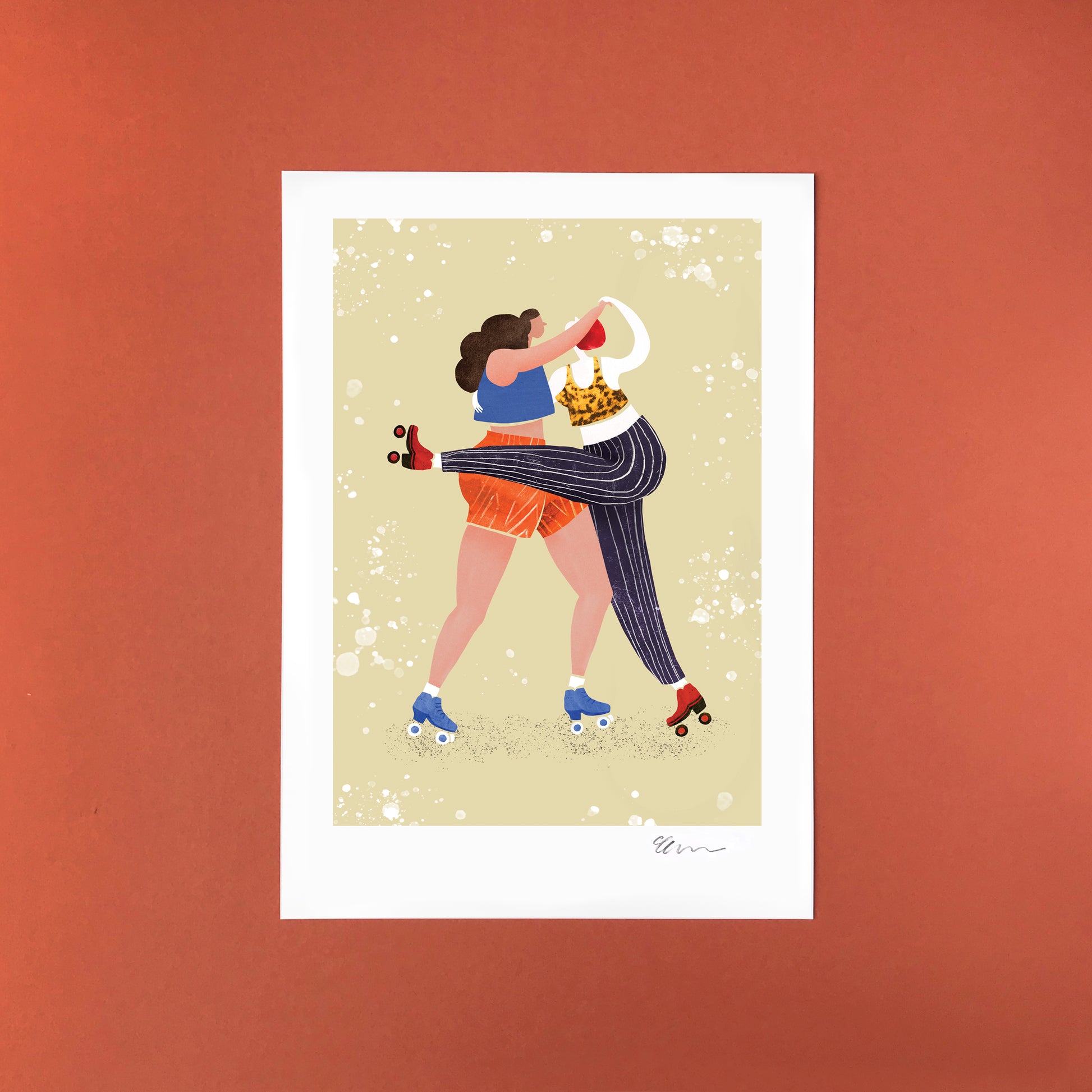 'Roller Shapes' A4 Art Print image 2
