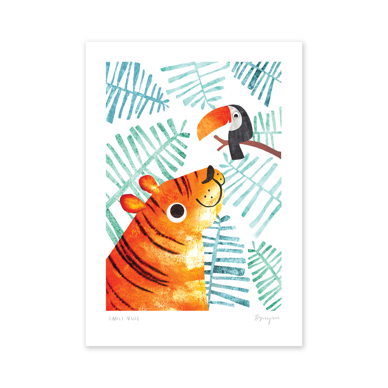 Tiger & Toucan Recycled A4 Art Print image 3