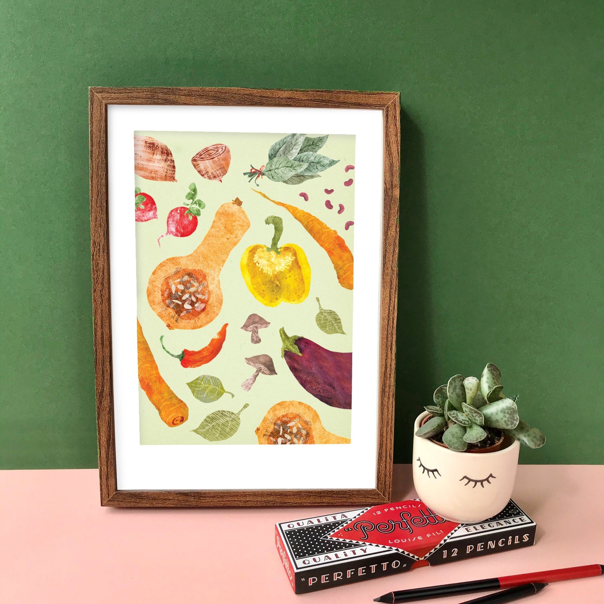 Vegetable Recycled A4 Art Print image 3