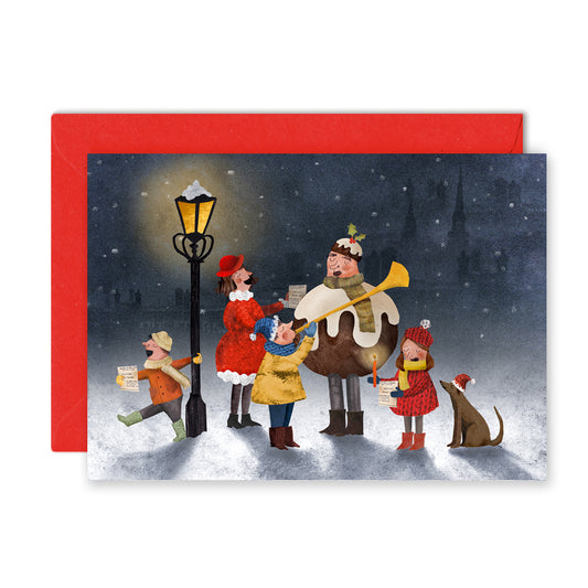 Carol Singers Greetings Card image 0