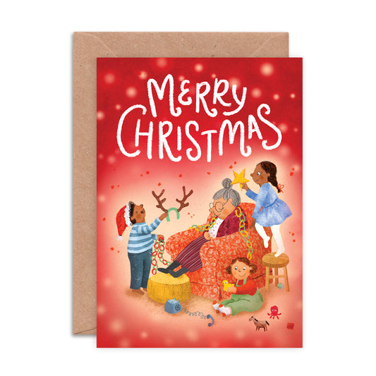 Grandma's Nap Greeting Card image 0