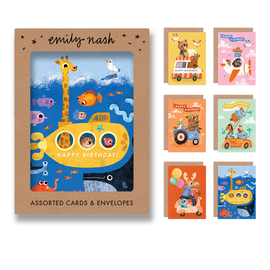 On the Move Multipack of 6 Cards image 0