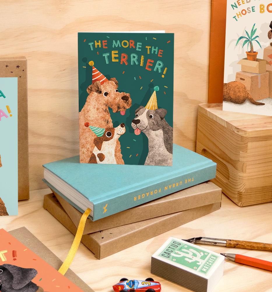 The More the Terrier Dog Birthday Card image 2