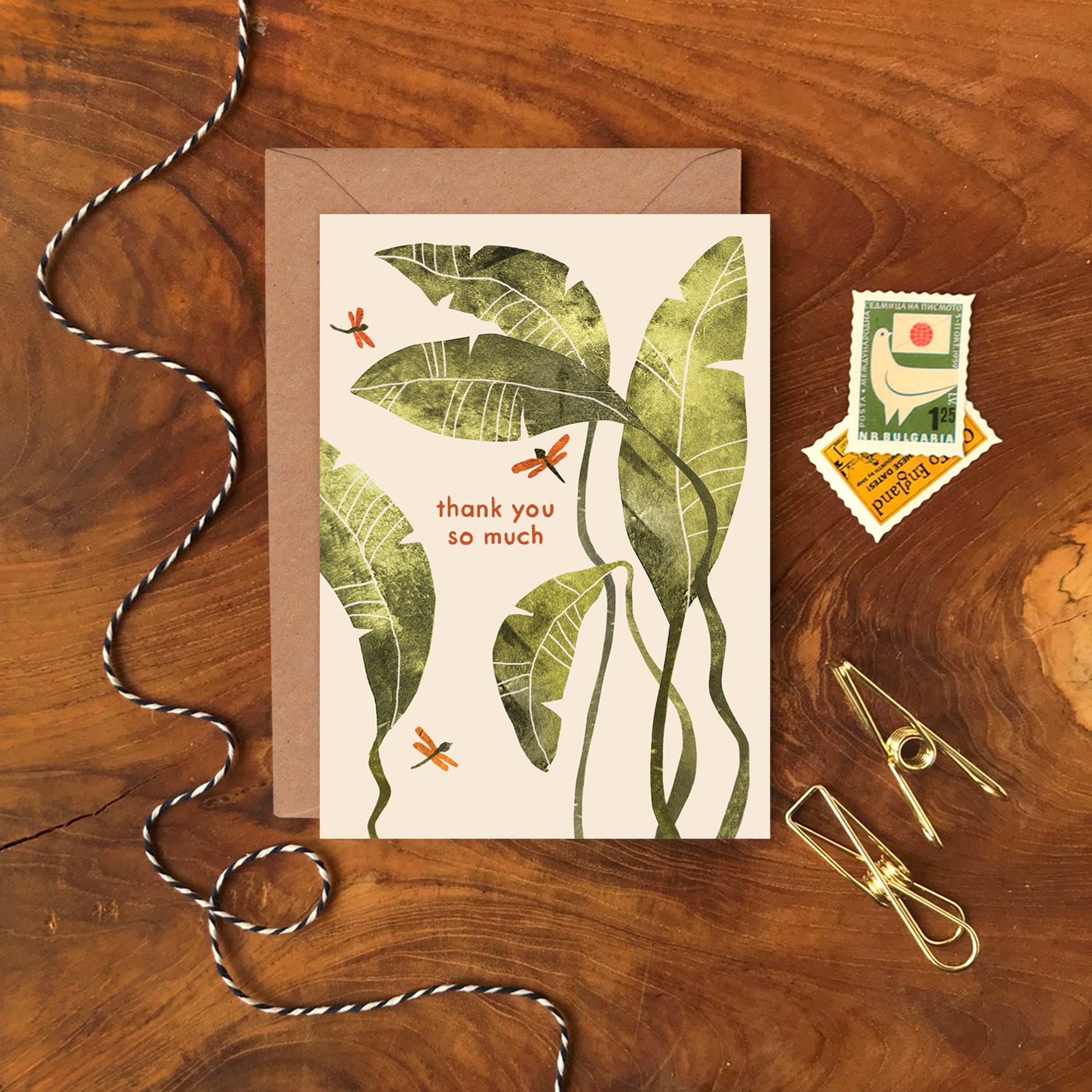 Thank You Palms Greeting Card image 1