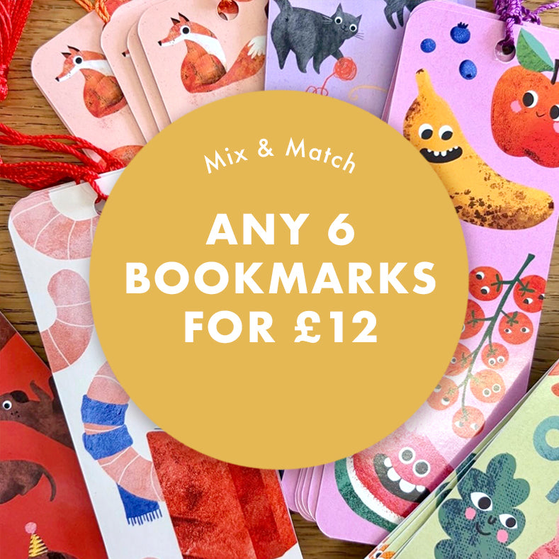Bundle of 6 Bookmarks - Mix & Match