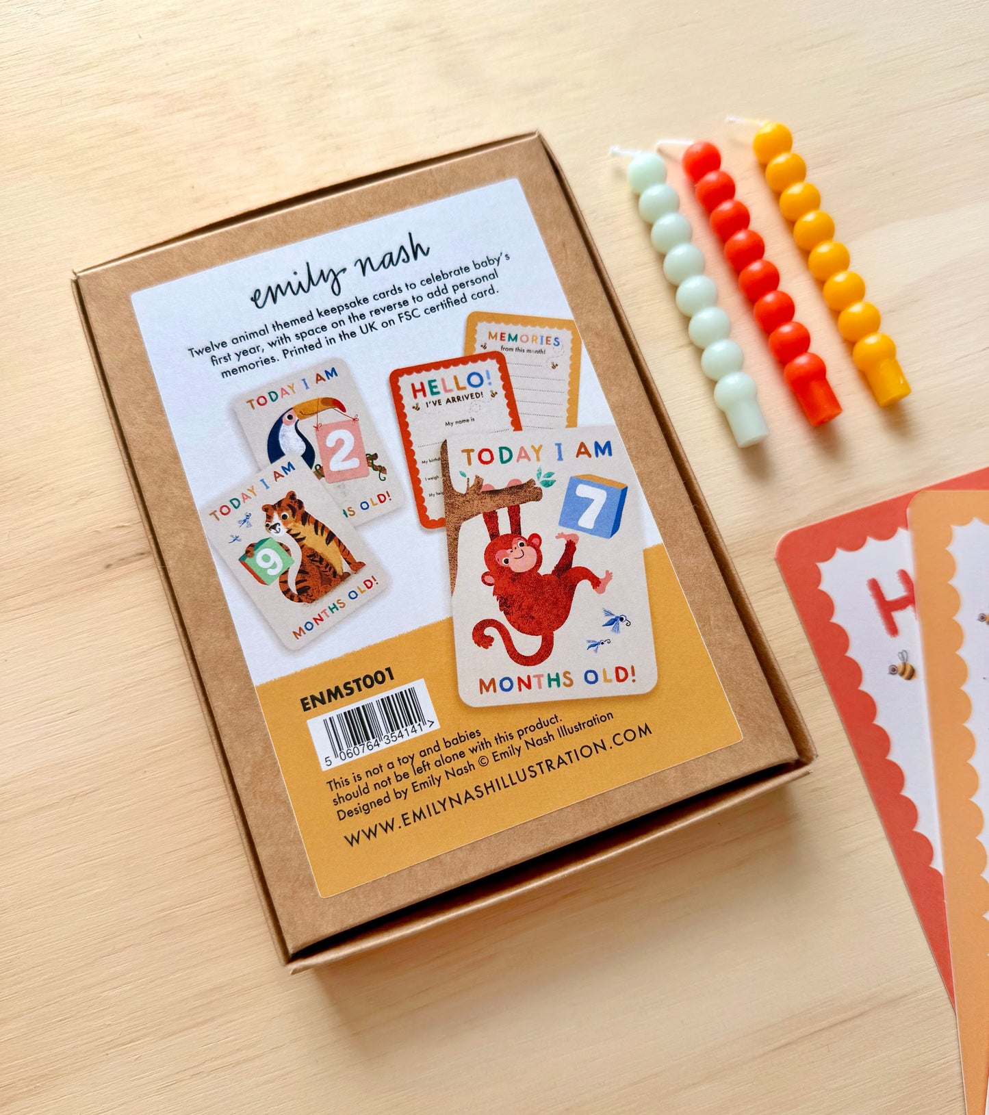 Baby Milestone Cards | Animal Themed Keepsake Cards