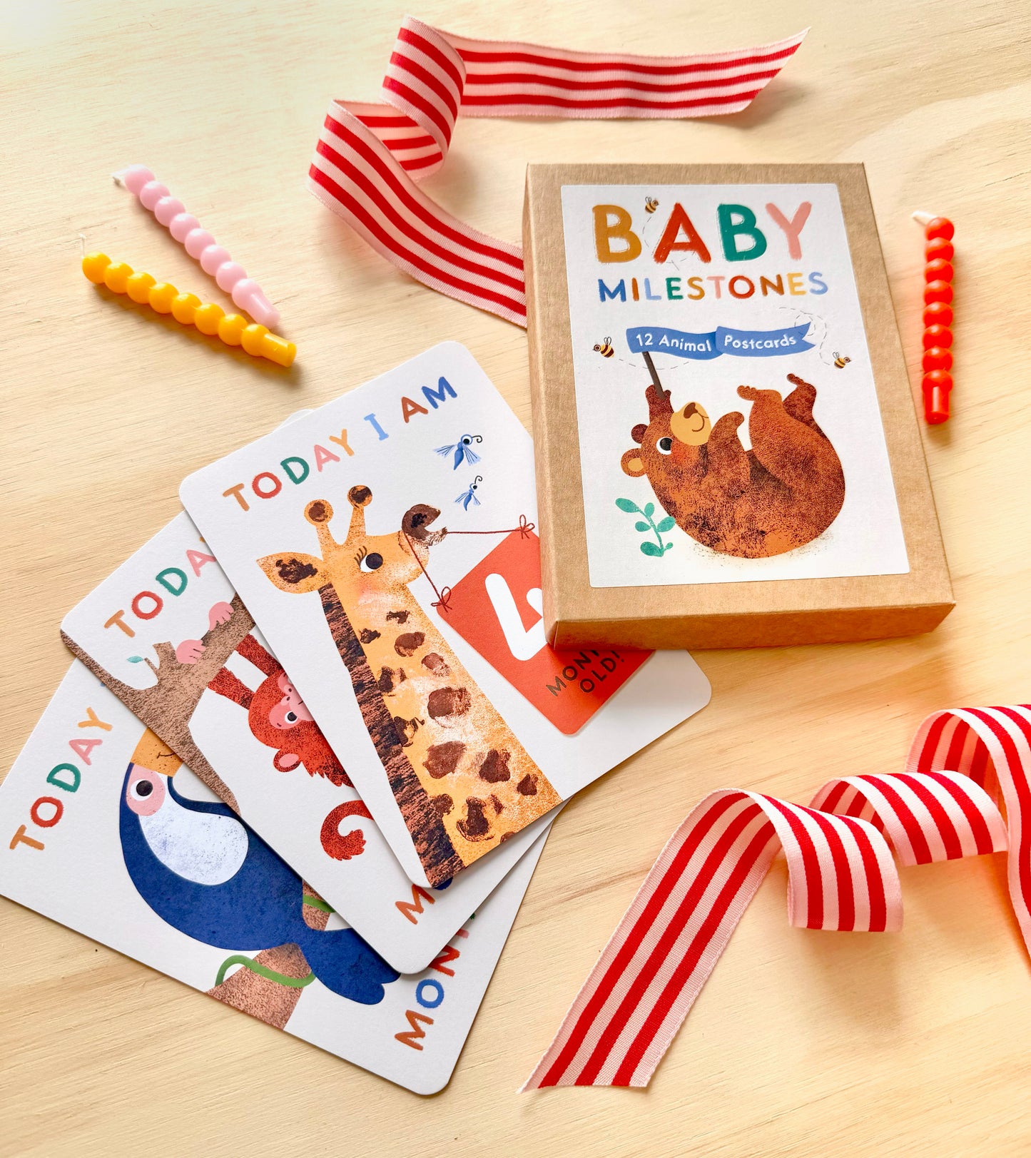 Baby Milestone Cards | Animal Themed Keepsake Cards