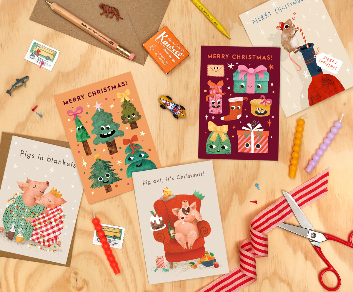 Bundle of 4 Greeting Cards - Mix & Match