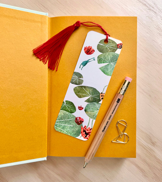 Lily Pad Bookmark with Tassel