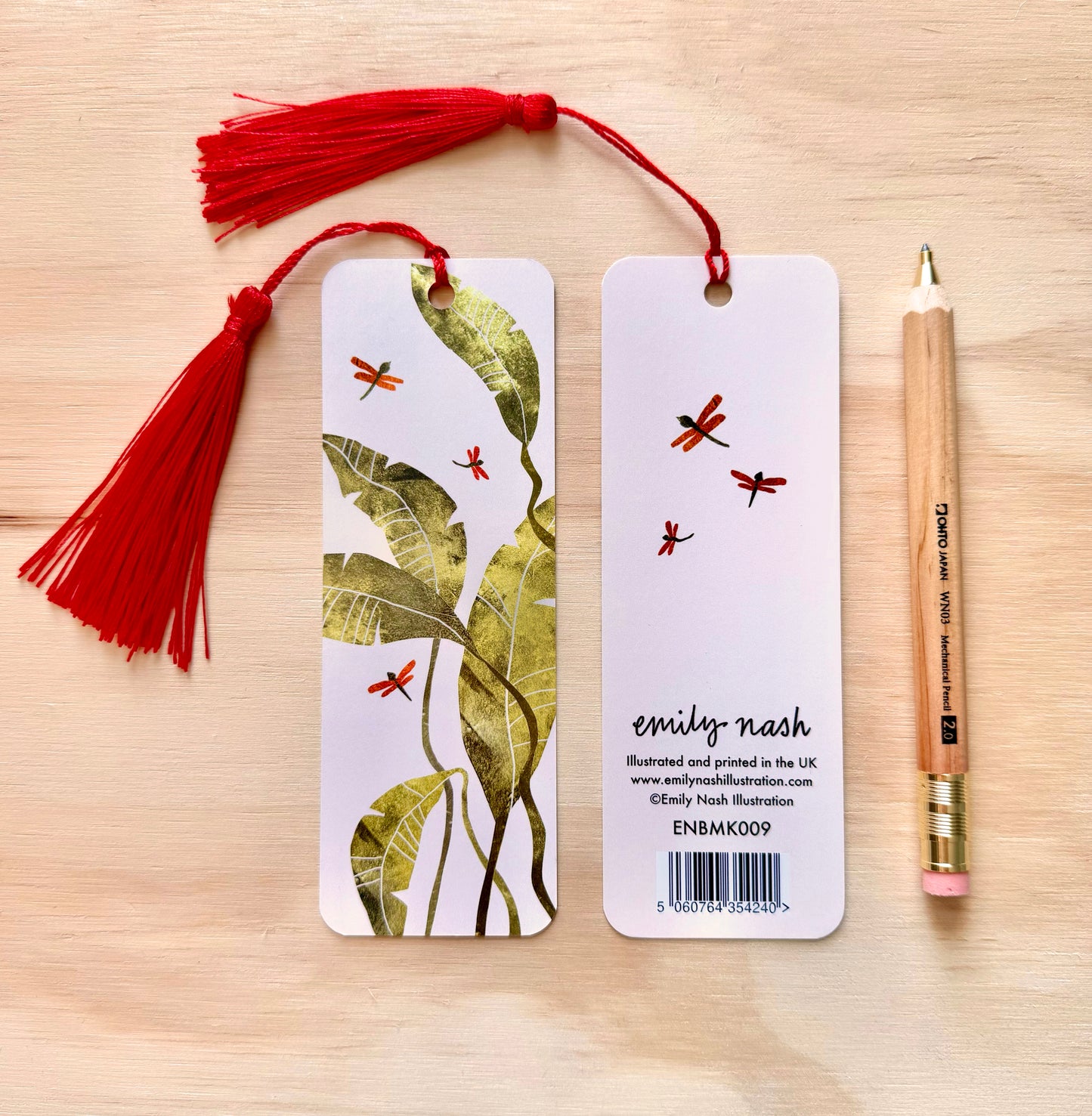 Palm Leaves Bookmark with Tassel
