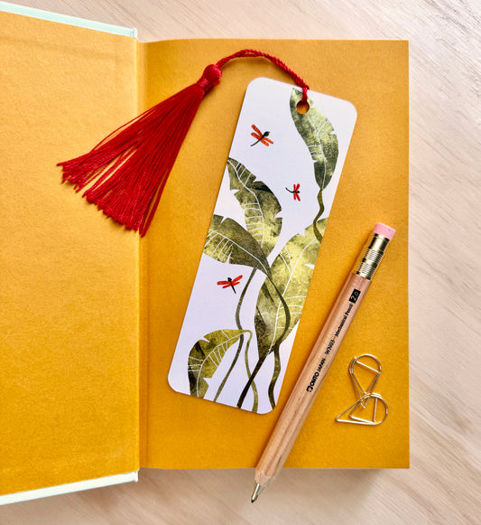 Palm Leaves Bookmark with Tassel