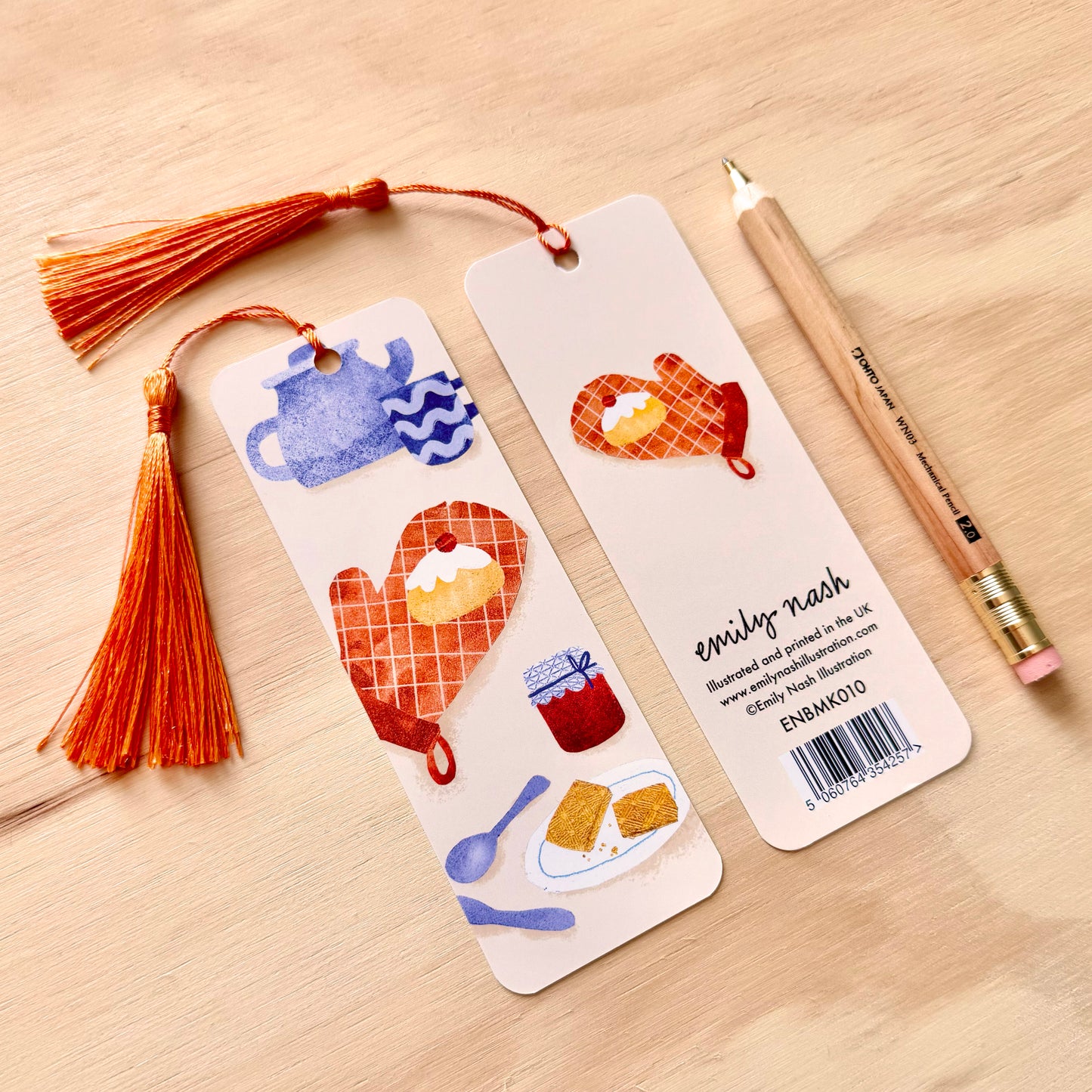 Tea Time Bookmark with Tassel