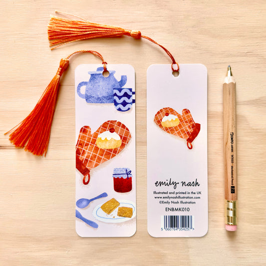 Tea Time Bookmark with Tassel