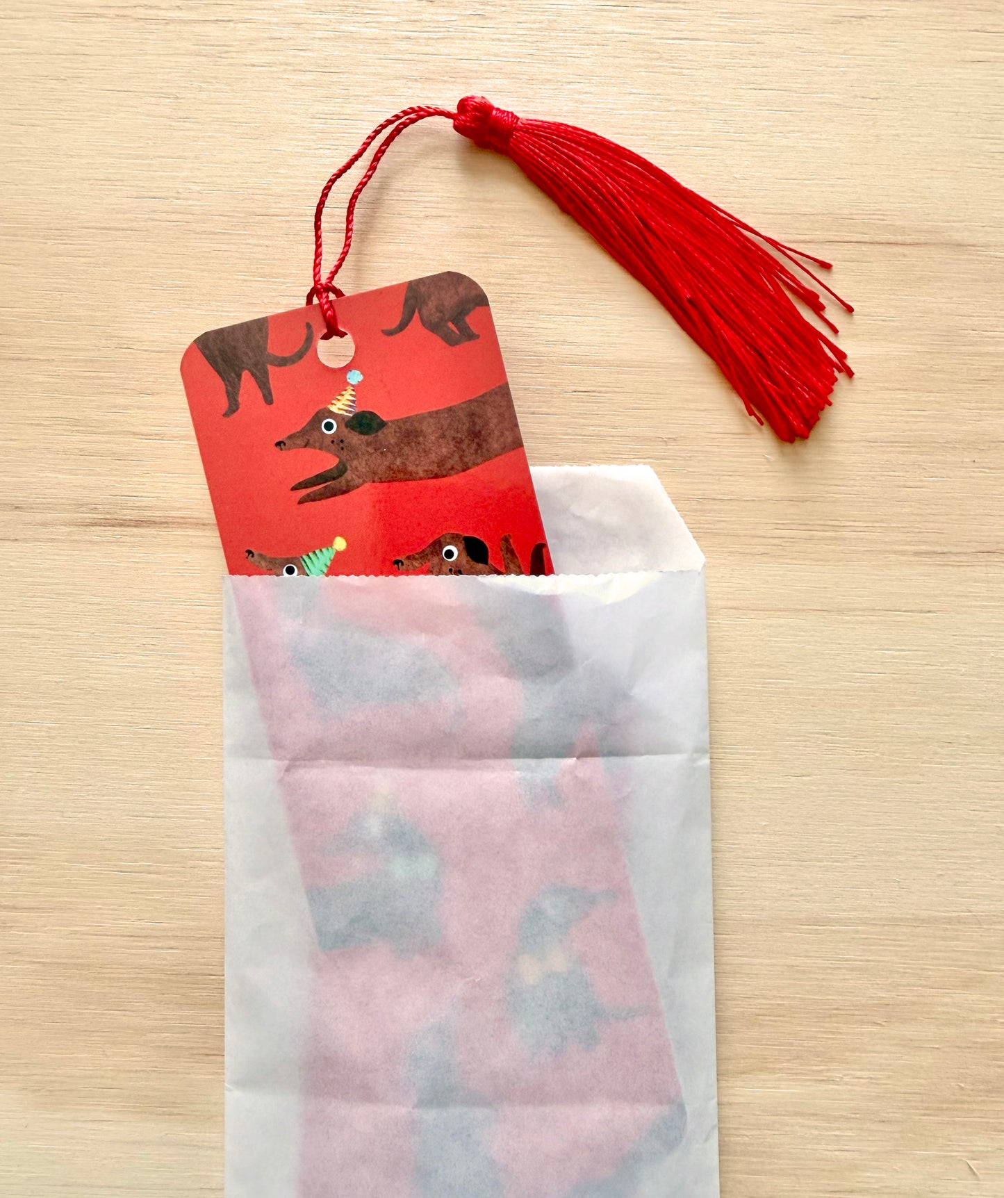 Sausage Dog Bookmark with Tassel