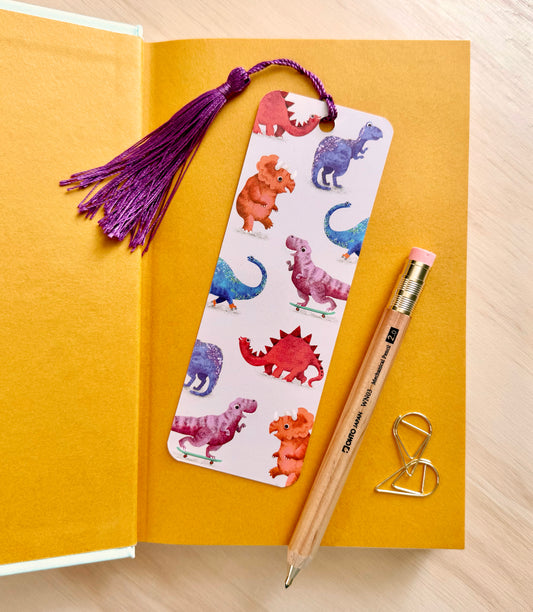 Dinosaur Bookmark with Tassel