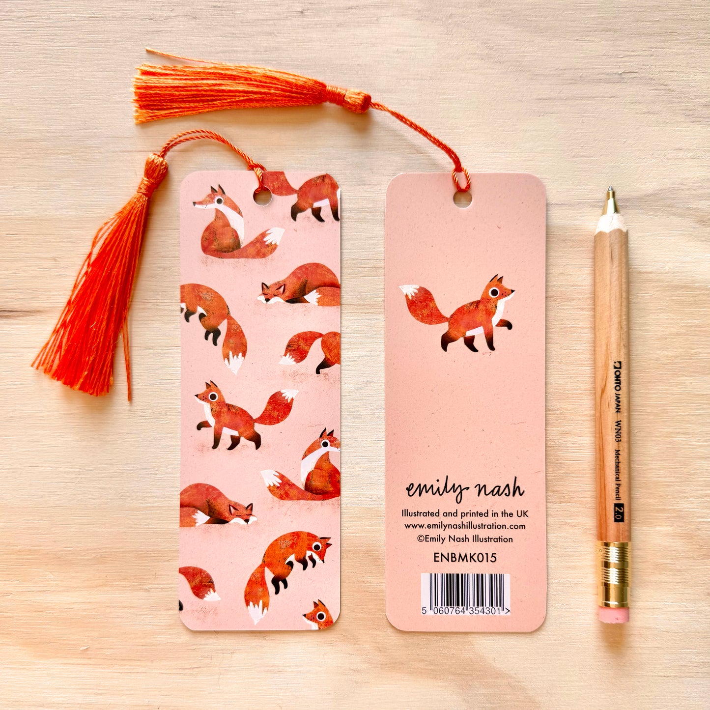 Fox Bookmark with Tassel