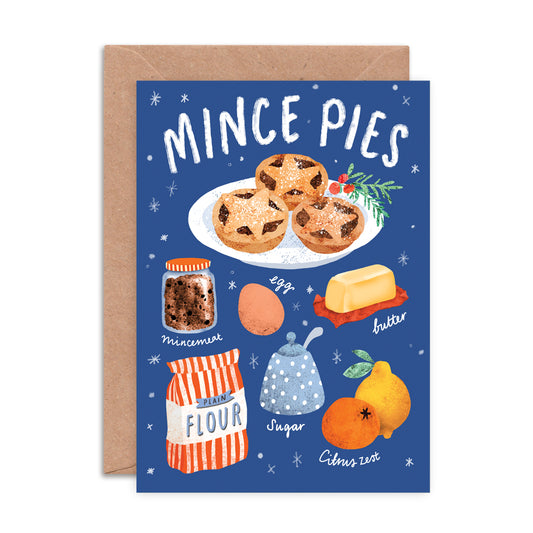 Mince Pie Recipe Christmas Card