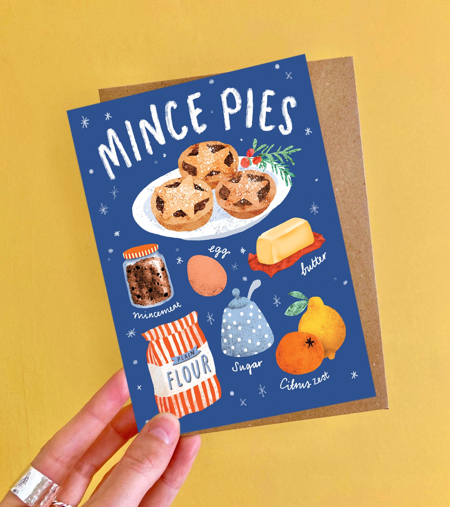Christmas Recipes Multipack of 8 Greeting Cards