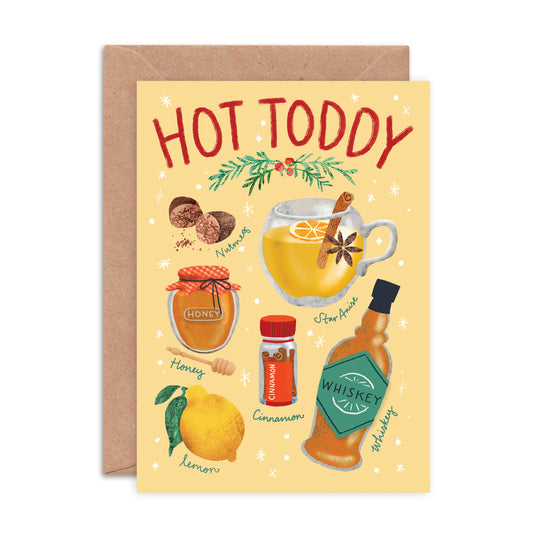 Hot Toddy Recipe Christmas Card