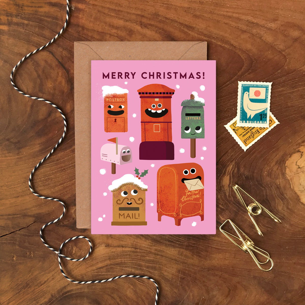 Funny Faces 2 Christmas Cards- Multipack of 8