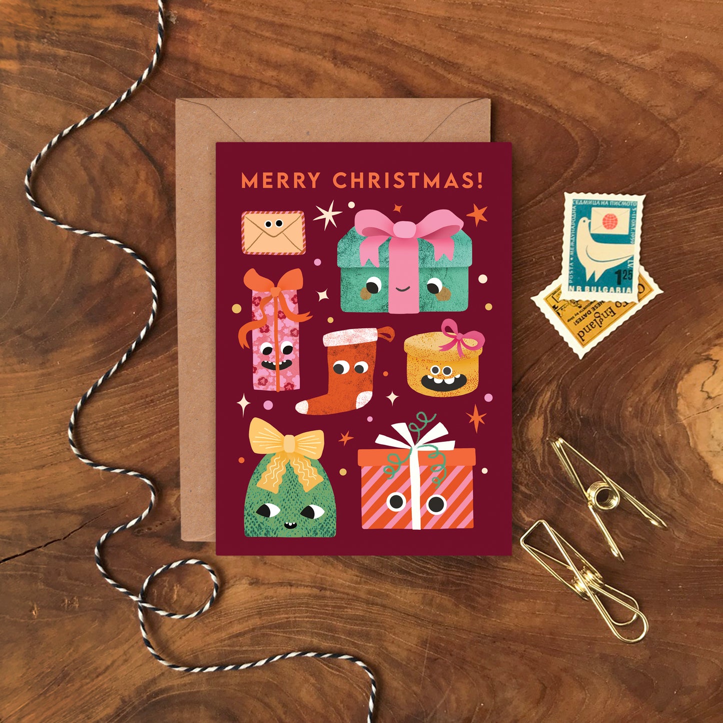 Funny Faces 2 Christmas Cards- Multipack of 8