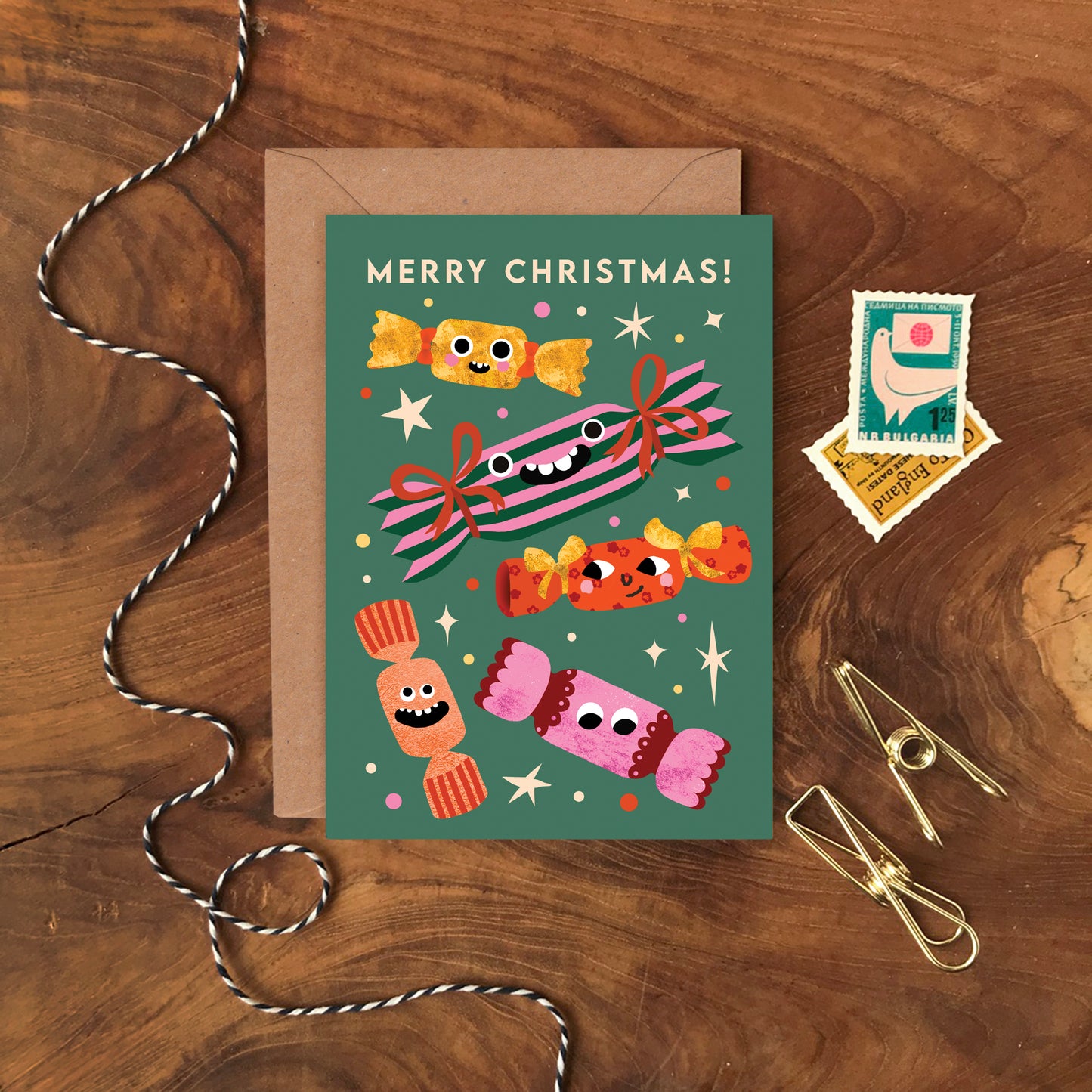 Funny Faces 2 Christmas Cards- Multipack of 8