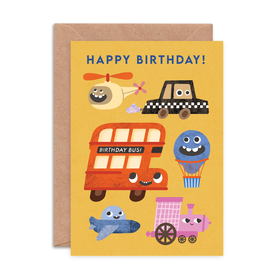 Funny Faces 2 Birthday Multipack x 6 Greeting Cards