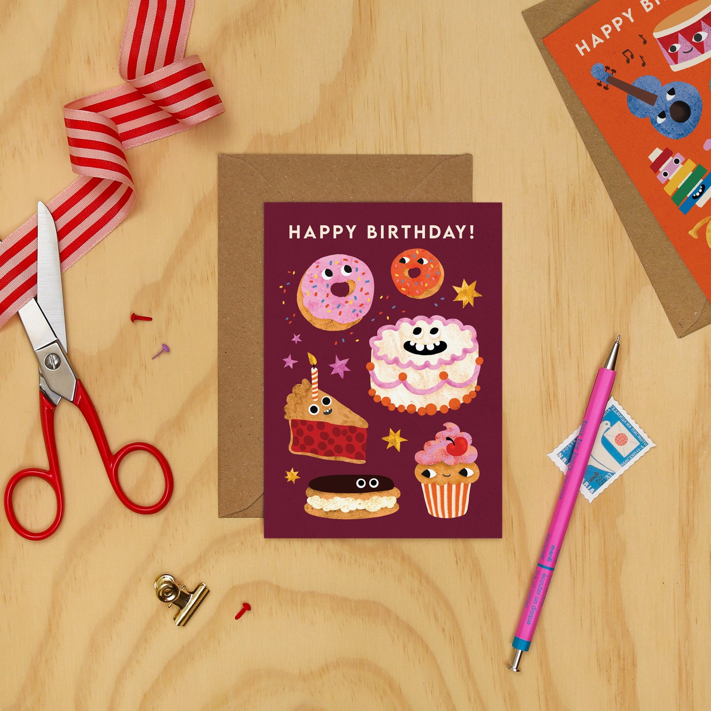 Cake Faces Birthday Card