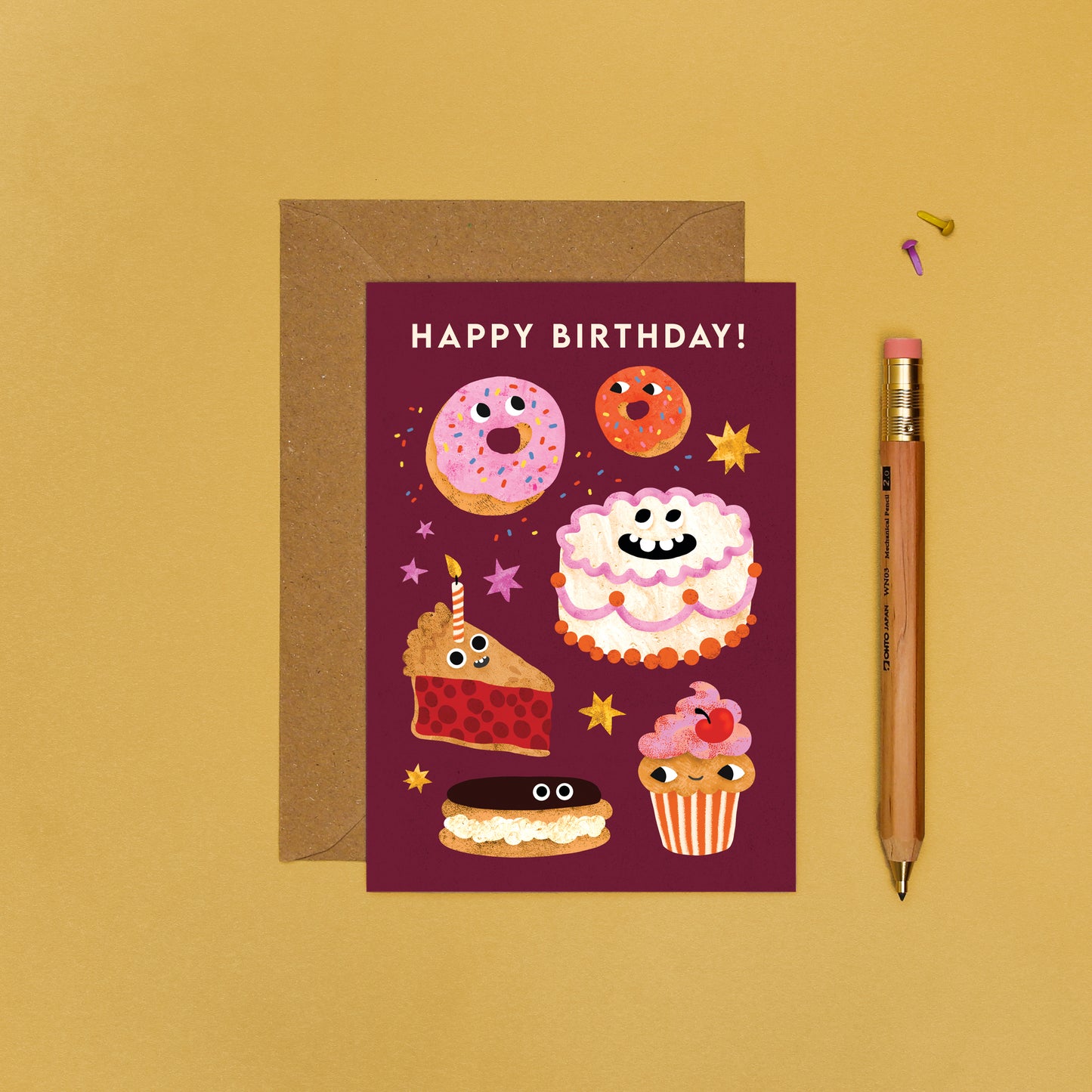 Cake Faces Birthday Card