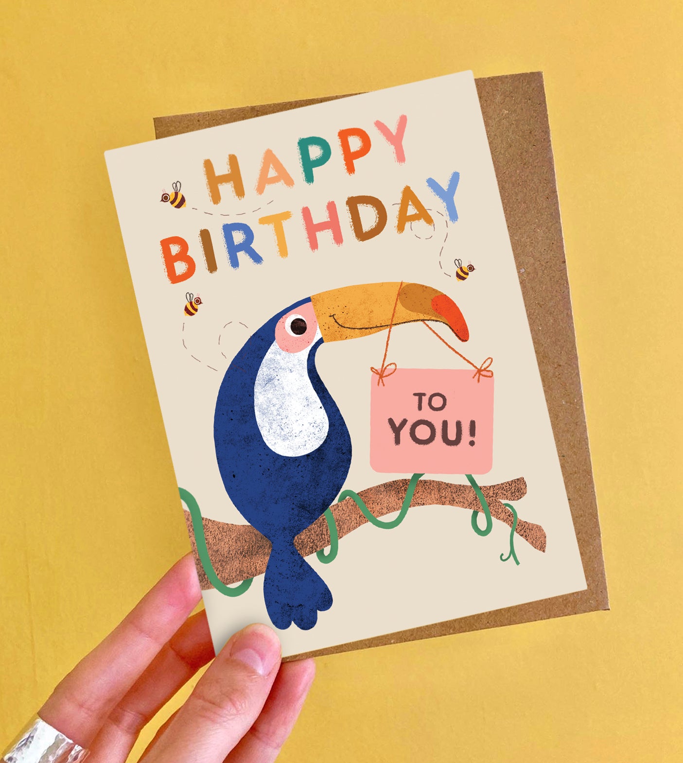 Happy Birthday Bird Greeting Card