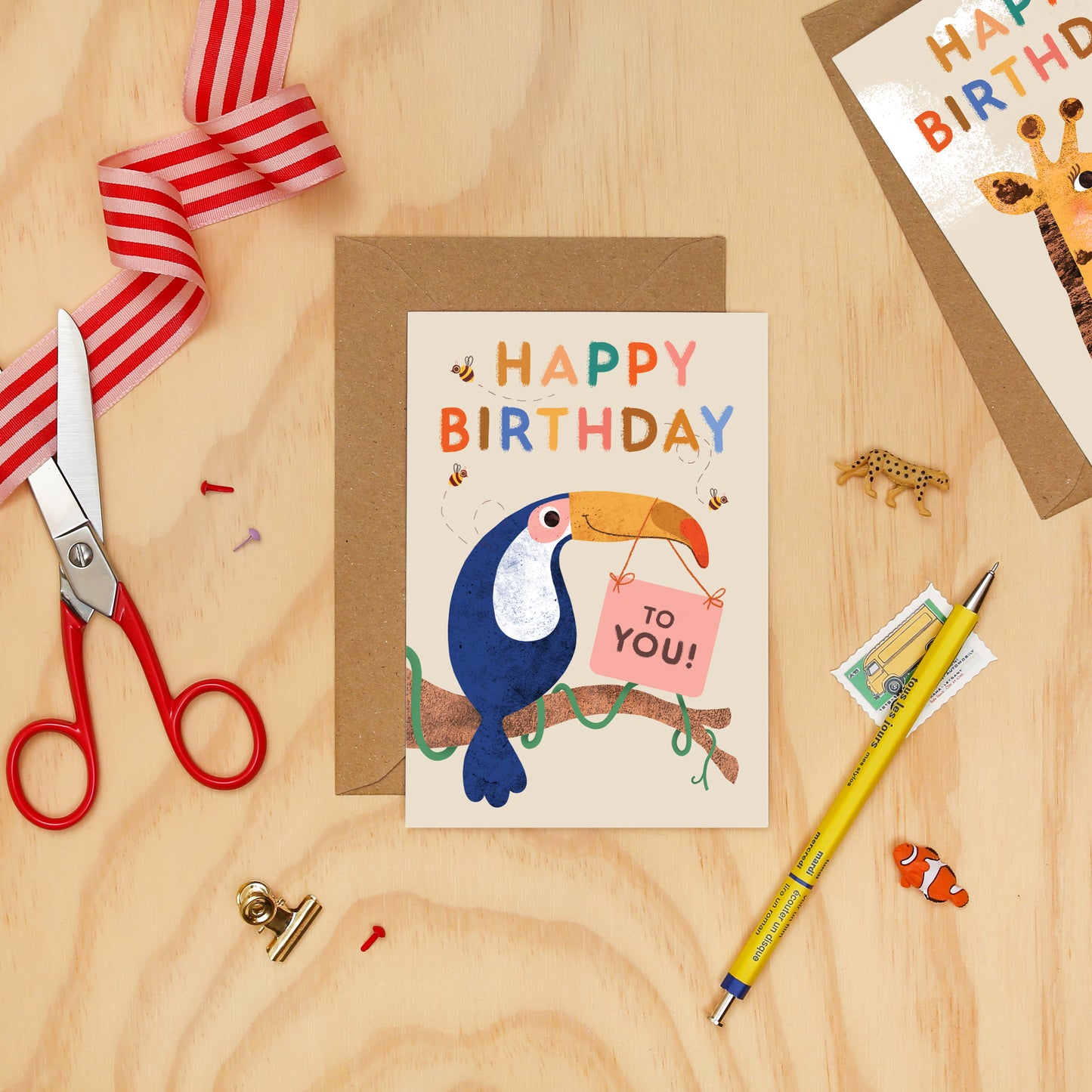 Happy Birthday Bird Greeting Card