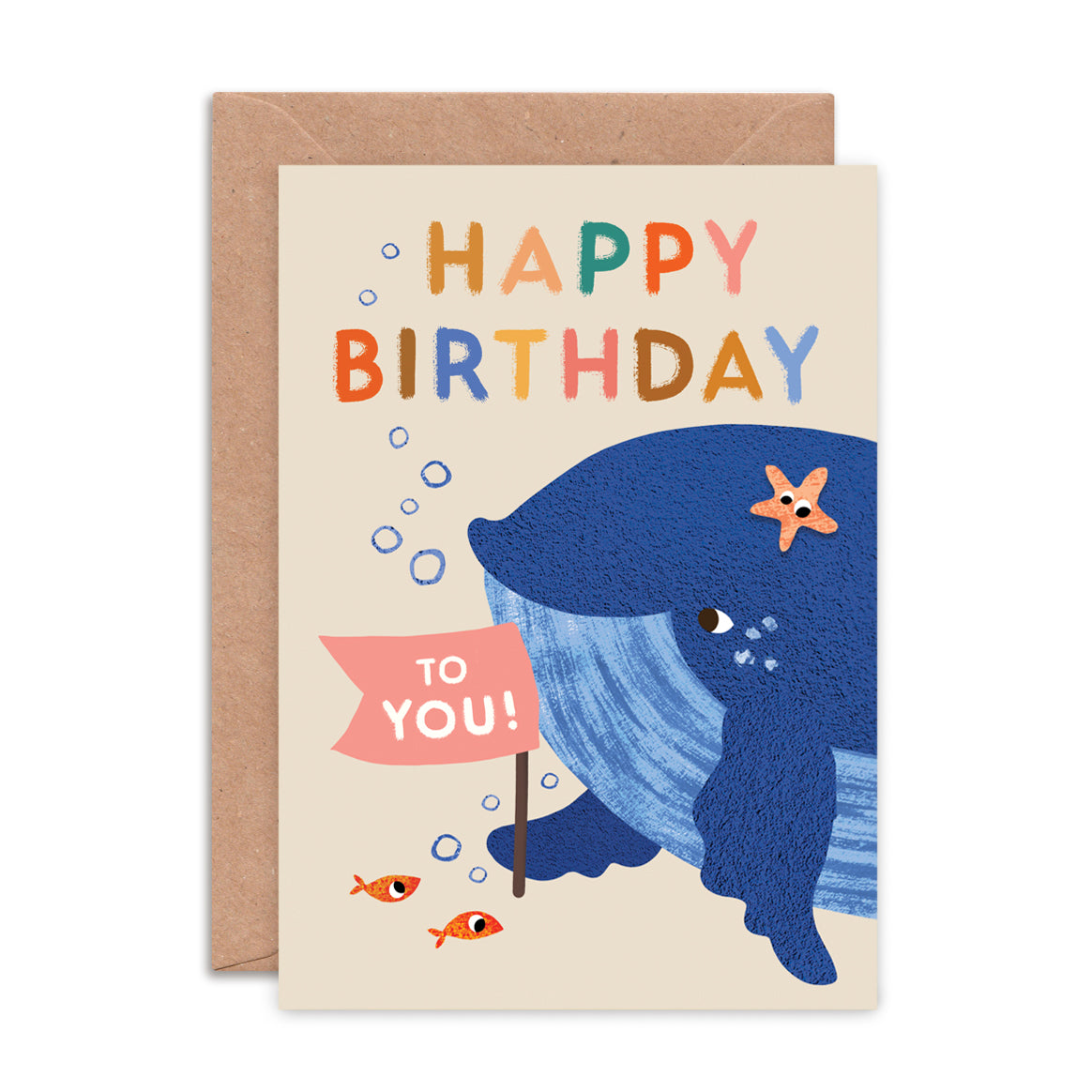 Happy Birthday Whale Greeting Card