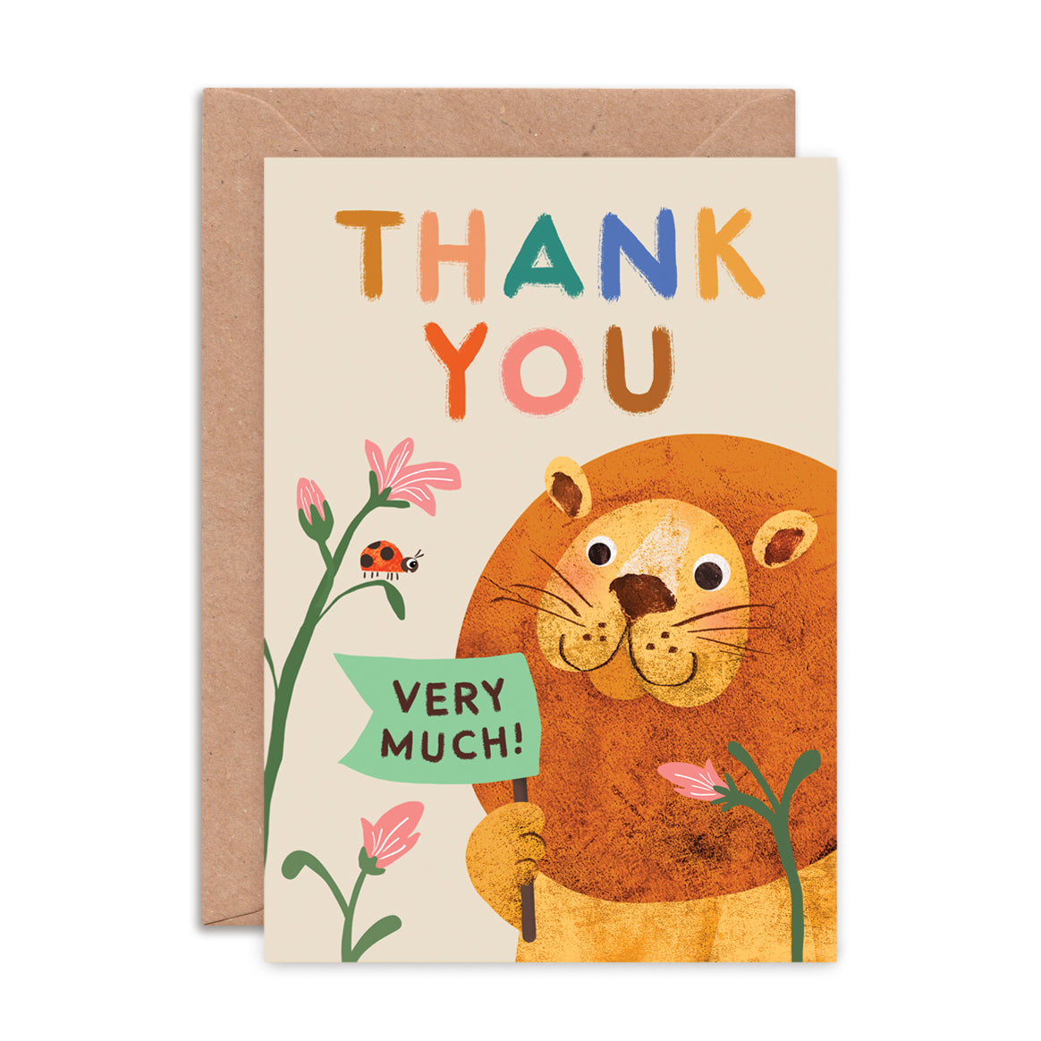 Lion Thank You Greeting Card